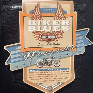 NWT 31" inseam vintage 33" waist USA made Harley Davidson biker Blues black jean